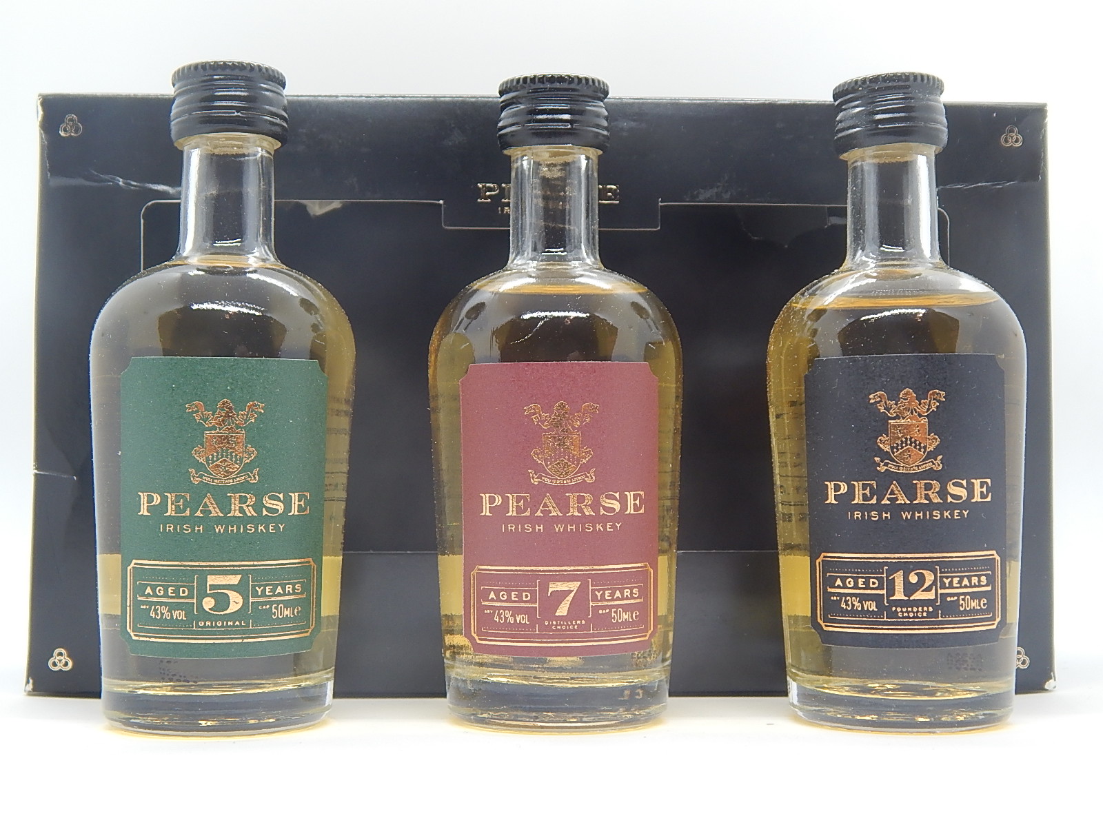 PEARSE 5yo - 7yo - 12yo Irish Whiskey